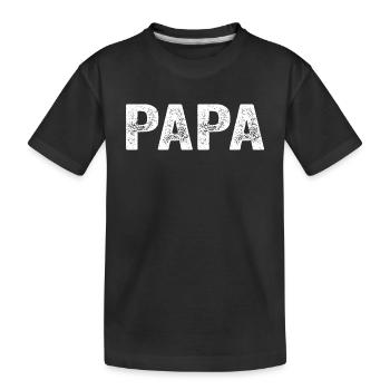 Dad Dad Dad Gift - Kids' Premium Organic T-Shirt - black - Front