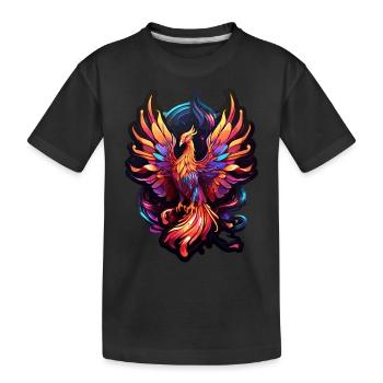 Phönix - Kinder Premium Bio T-Shirt - Schwarz - Vorne