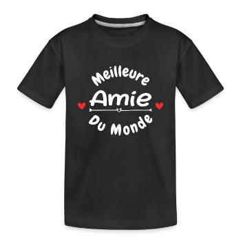 Meilleure Amie du Monde - T-shirt bio Premium Enfant - noir - Devant