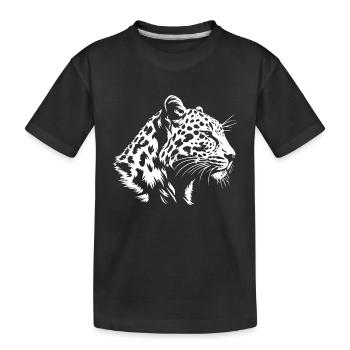 Léopard - T-shirt bio Premium Enfant - noir - Devant