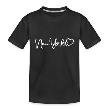 New York Heartbeat NYC - T-shirt bio Premium Enfant - noir - Devant