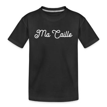 Ma Caille Surnom Affectueux Chou Et Mignon - T-shirt bio Premium Enfant - noir - Devant