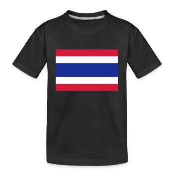 National Flag Of Thailand - Kids' Premium Organic T-Shirt - black - Front