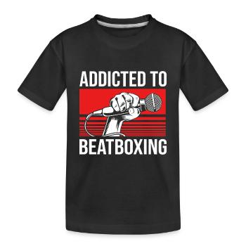 Beatbox - Kids' Premium Organic T-Shirt - black - Front