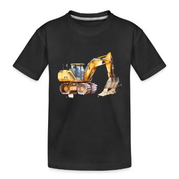 Bagger - Kinder Premium Bio T-Shirt - Schwarz - Vorne