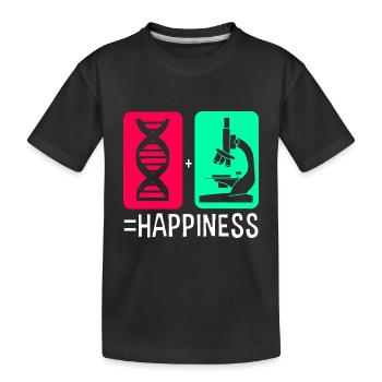 Strukturformel Molekül - Kinder Premium Bio T-Shirt - Schwarz - Vorne