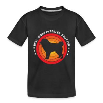 Chien des Pyrénées - T-shirt bio Premium Enfant - noir - Devant