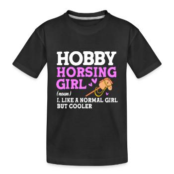 Hobby Cheval Hobby Horsing Hobbyhorsing - T-shirt bio Premium Enfant - noir - Devant
