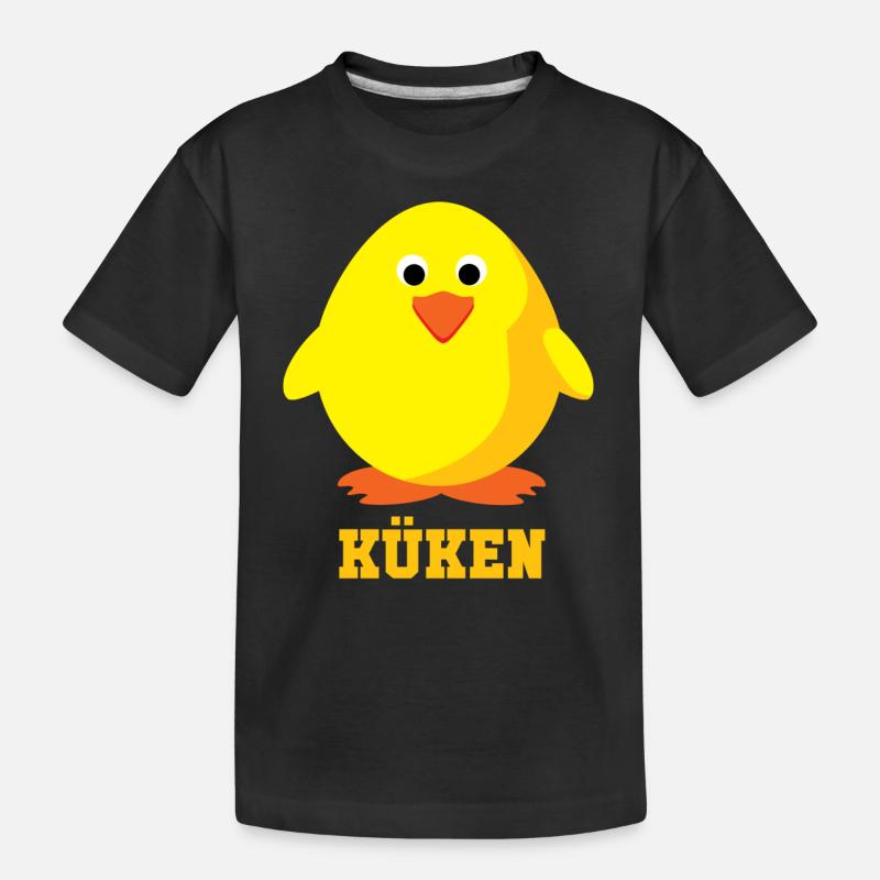 Kleines Küken - Kinder Premium Bio T-Shirt - Schwarz