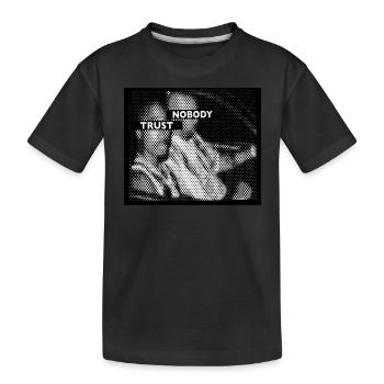 Gangsta Rap Grafik Nobody Trust - Kinder Premium Bio T-Shirt - Schwarz - Vorne