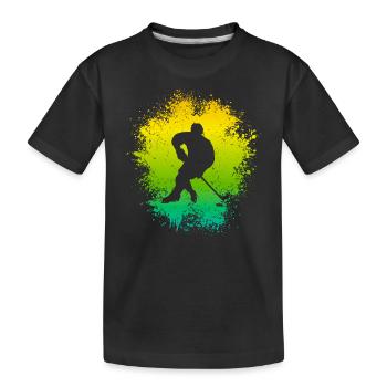 Hockey Enfants Joueurs de hockey sur glace Joueurs de hockey sur glace Joueurs de hockey sur glace - T-shirt bio Premium Enfant - noir - Devant