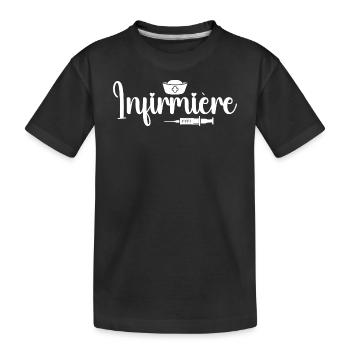 Krankenschwester Geschenk – Krankenschwester - Kinder Premium Bio T-Shirt - Schwarz - Vorne