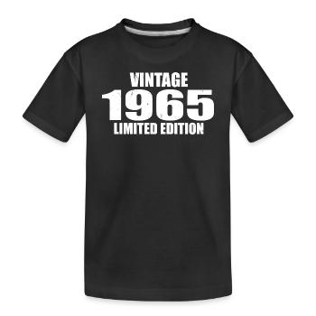 Vintage 1965 Birthday 1965 - Retro 1965 - Kids' Premium Organic T-Shirt - black - Front