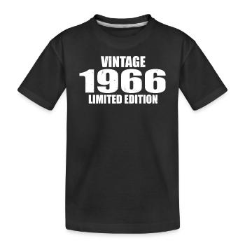 Vintage 1966 Birthday 1966 - Retro 1966 - Kids' Premium Organic T-Shirt - black - Front