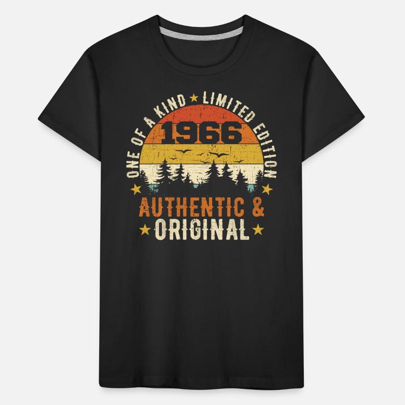 Original 1966 Geburtstagsgeschenk 1966 authentisch Kinder Premium Bio T-Shirt