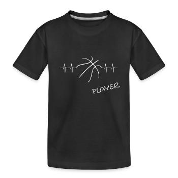 Basketball Player Bball Streetball - Kinder Premium Bio T-Shirt - Schwarz - Vorne