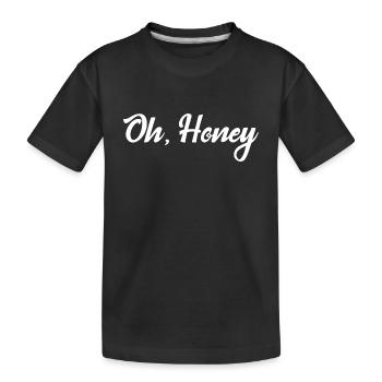Oh, Honey - Kids' Premium Organic T-Shirt - black - Front