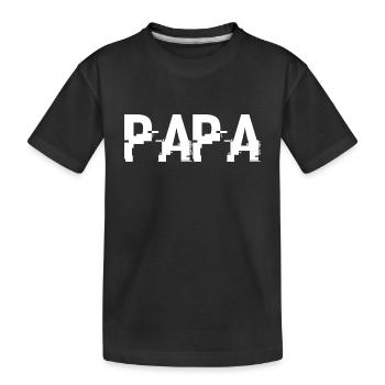 Dad Gift - The Best Dad - Kids' Premium Organic T-Shirt - black - Front