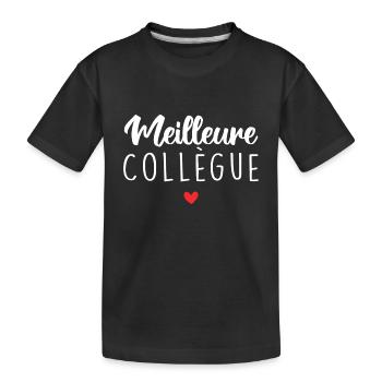 Meilleure Collègue - T-shirt bio Premium Enfant - noir - Devant