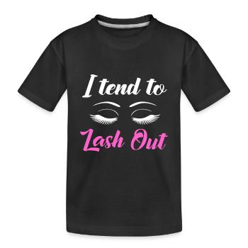Cosmétiques Maquillage Esthéticienne - T-shirt bio Premium Enfant - noir - Devant