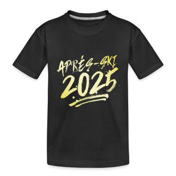 Après-ski 2025 - T-shirt bio Premium Enfant - noir - Devant
