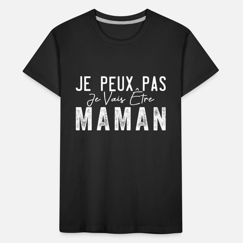 Ich kann nicht, ich werde Mutter| Werdende Mutter Kinder Premium Bio T-Shirt