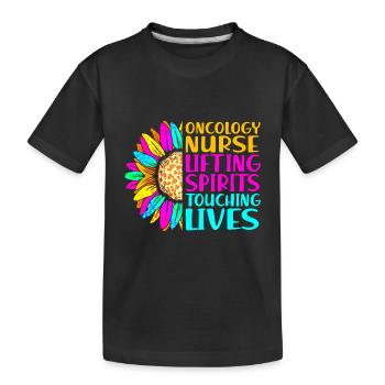 Kinderkrebs Krebs-Überlebender Krebs stinkt - Kinder Premium Bio T-Shirt - Schwarz - Vorne