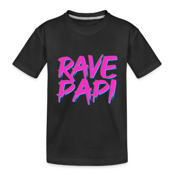 Rave Dad Techno House Electro Festival Hardstyle - T-shirt bio Premium Enfant - noir - Devant