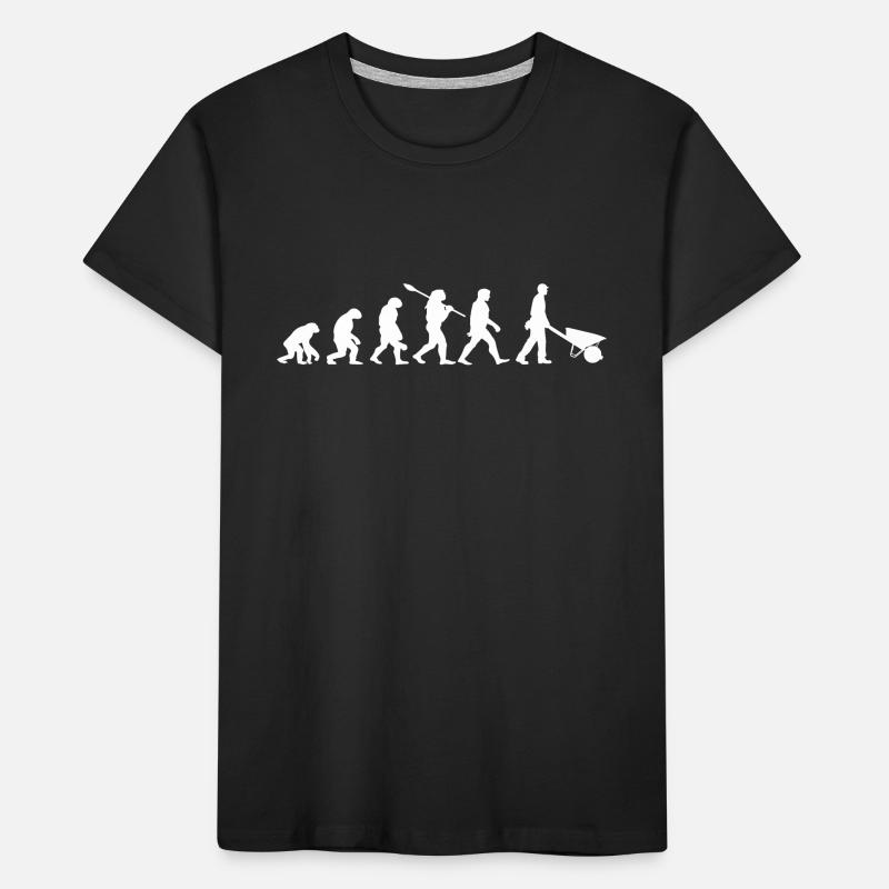 évolution chantier - brouette cadeau brouette T-shirt bio Premium Enfant