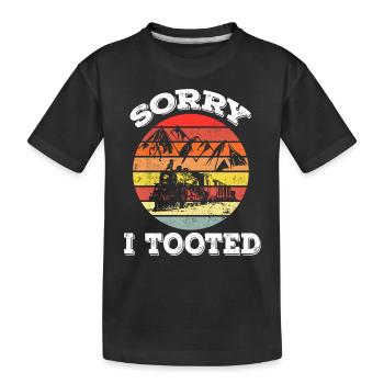 Sorry I Tooted - Rétro - T-shirt bio Premium Enfant - noir - Devant