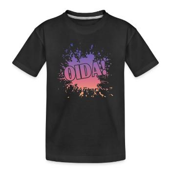 Oida Bayern - Kinder Premium Bio T-Shirt - Schwarz - Vorne