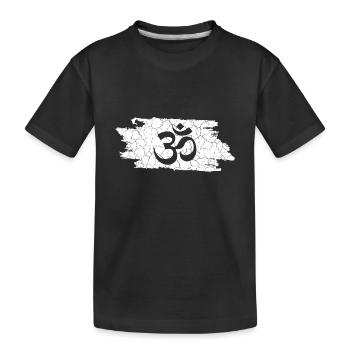 Om - Kinder Premium Bio T-Shirt - Schwarz - Vorne