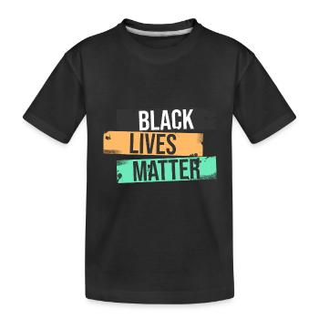 Black Lives Matter - Kinder Premium Bio T-Shirt - Schwarz - Vorne