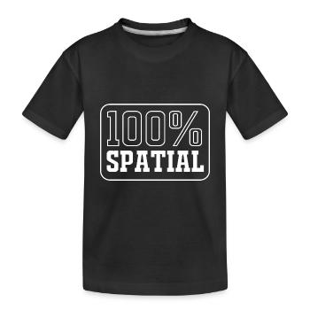 Analyste SIG Cartographie Géographie Géographie - T-shirt bio Premium Enfant - noir - Devant