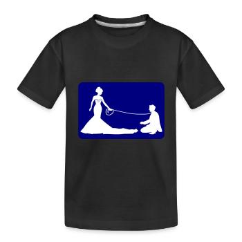Mariage Marié Linge de maison - T-shirt bio Premium Enfant - noir - Devant