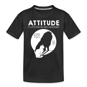 Attitude - Cat - T-shirt bio Premium Enfant - noir - Devant