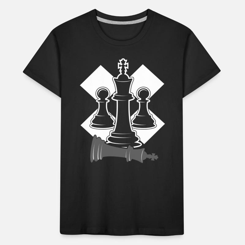 Echecs - pièces d'échecs T-shirt bio Premium Enfant