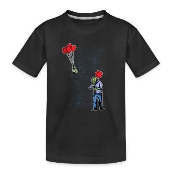 Zombie fliegender Arm - Kinder Premium Bio T-Shirt - Schwarz - Vorne