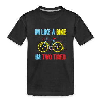 Funny shirt for lazy teenagers - Kids' Premium Organic T-Shirt - black - Front
