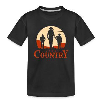 Dark Country, Dark Country Dark humor, Country - Kids' Premium Organic T-Shirt - black - Front