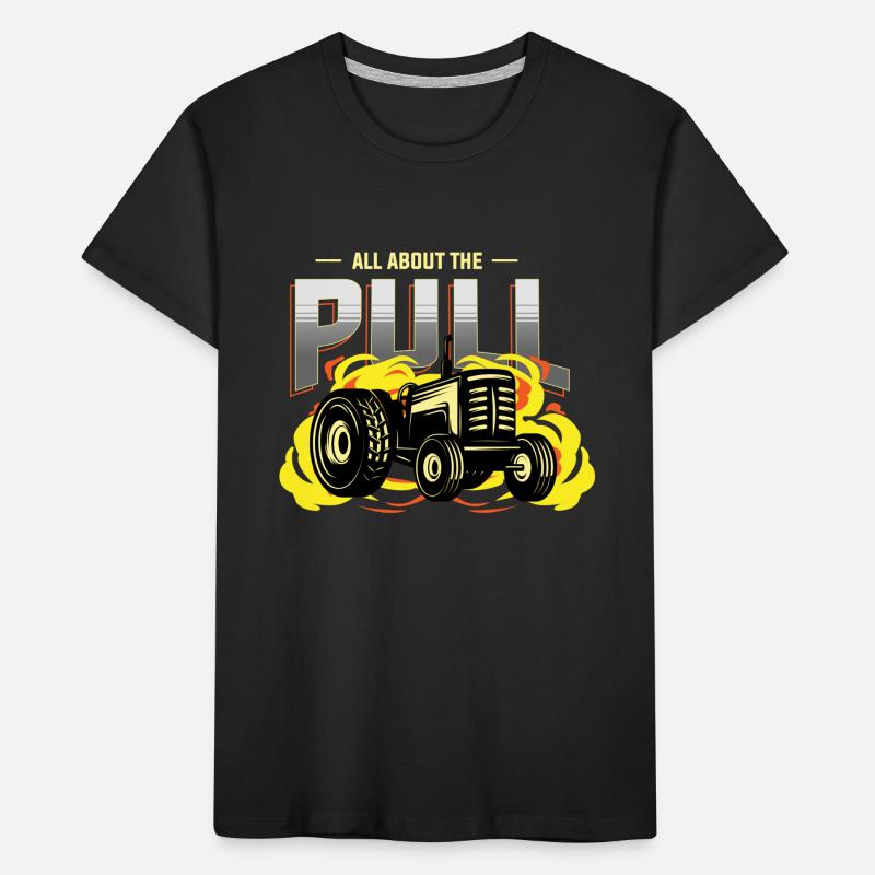 tractor pulling, tractor pulling tractor, racing, Kids' Premium Organic T-Shirt