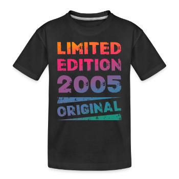 Limited Edition Geburtstag Party Jahrgang 2009 - Kinder Premium Bio T-Shirt - Schwarz - Vorne