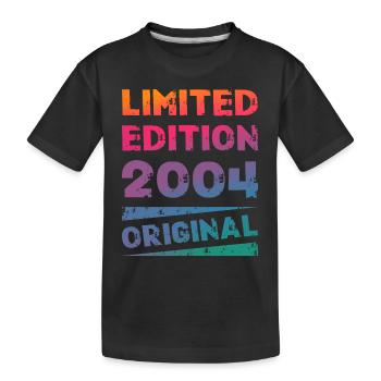 Limited Edition 20 Geburtstag Party Jahrgang 2004 - Kinder Premium Bio T-Shirt - Schwarz - Vorne