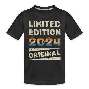 Limited Edition Geburtstag Party Jahrgang 2024 - Kinder Premium Bio T-Shirt - Schwarz - Vorne