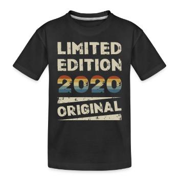Édition Limitée Fête d’Anniversaire Millésime 2020 - T-shirt bio Premium Enfant - noir - Devant