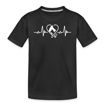 Tierarzt Tiere Tierarzt - Kinder Premium Bio T-Shirt - Schwarz - Vorne