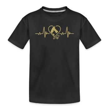 Tierarzt Tiere Tierarzt - Kinder Premium Bio T-Shirt - Schwarz - Vorne