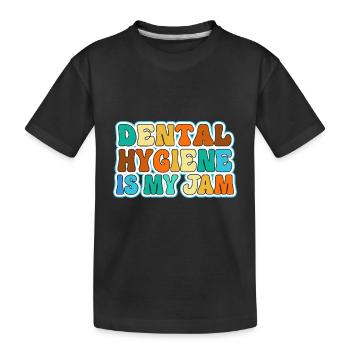 Rezeptionist Zahnarzt Zahn Dentist - Kinder Premium Bio T-Shirt - Schwarz - Vorne