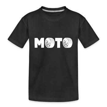 Pneus de course Moto Motorsport - T-shirt bio Premium Enfant - noir - Devant