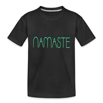Namaste - Kinder Premium Bio T-Shirt - Schwarz - Vorne